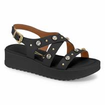 Sandália Vizzano Fivela Tratorada Flatform Feminina Confortável Original -