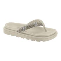 Sandália Vizzano Flat Form Chinelo Dedo Strass Sandália Vizzano Flat Form Chinelo Dedo Strass