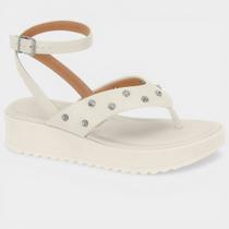 Sandália Vizzano Plataforma Amarração Tira Strass Feminina - Off White - 37 Sandália Vizzano Plataforma Amarração Tira Strass Feminina - Off White - 37