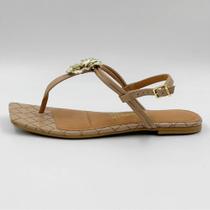 Sandália Vizzano Rasteira Casual em Pelica com Flor Feminina Sandália Vizzano Rasteira Casual em Pelica com Flor Feminina