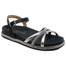 sandália vizzano rasteira flatform papete strass brilhos sandália vizzano rasteira flatform papete strass brilhos