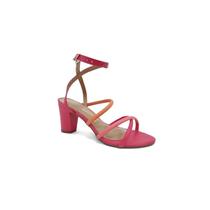 Sandália Vizzano Salto Bloco 6262.1001 Pink/Laranja/Coral