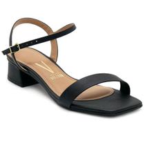 Sandália Vizzano Salto Bloco Baixo Casual Feminina - Preto Sandália Vizzano Salto Bloco Baixo Casual Feminina - Preto
