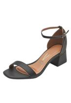 Sandália Vizzano Salto Bloco Grosso Confortável 6428.104 Calcanhar Fechado Sandália Vizzano Salto Bloco Grosso Confortável 6428.104 Calcanhar Fechado