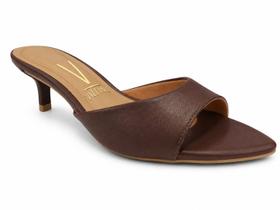 Sandália Vizzano Salto Fino Chocolate Estilo Urbano - Sandália Vizzano Salto Fino Chocolate Estilo Urbano -