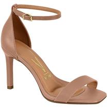 Sandália Vizzano Salto Fino Fechada Feminina - Nude Sandália Vizzano Salto Fino Fechada Feminina - Nude