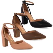 Sandália Vizzano Sapato Scarpin Salto Alto Social 1285-449 Sandália Vizzano Sapato Scarpin Salto Alto Social 1285-449