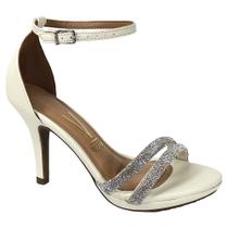 Sandália Vizzano Social Strass 6210.1037 Off White