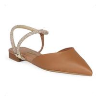 Sandália Vizzano Strass Rasteira Conforto Feminina Brilho Cristal Slide Papete Flatform Lançamento Bico Tendencia Original Calcanhar Sapato Festa