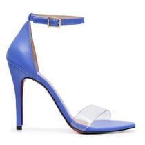 Sandália VL Bico Folha com Tira Silicone e Salto Fino 10cm