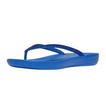 Sandália Wedge FitFlop Iqushion Sparkle para mulheres azul francês