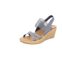 Sandália Wedge Skechers Beverlee High Tea para mulheres, azul marinho