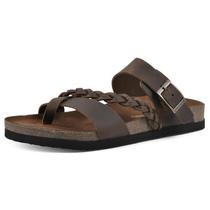 Sandália WHITE MOUNTAIN Hazy Footbed Couro Marrom 9 M Sandália WHITE MOUNTAIN Hazy Footbed Couro Marrom 9 M
