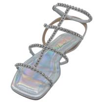 Sandália Zatz Holográfico Prata