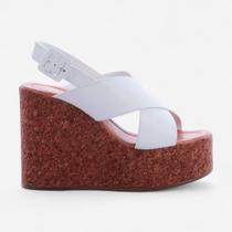 Sandália Zatz Plataforma Feminina Branco Sandália Zatz Plataforma Feminina Branco