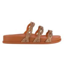 Sandália Zaxy Conectada Fashion Flat Confort Feminino Adulto - Ref 18981 Sandália Zaxy Conectada Fashion Flat Confort Feminino Adulto - Ref 18981