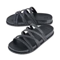 Sandália Zaxy Papete Slide com Glitter Feminina Sandália Zaxy Papete Slide com Glitter Feminina