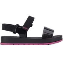 Sandalia zaxy way papete menina infantil preto/rosa