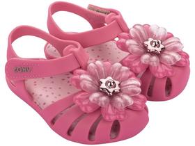 Sandália Zaxynina Flores Divertidas Baby 18643 17/25
