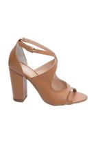 SandáliaFemininaCaramelo-8,5cm-FivelaDourada