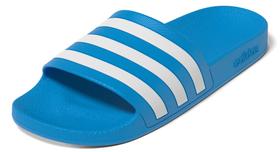 Sandálias adidas Adilette Aqua Slide unissex em azul solar e branco
