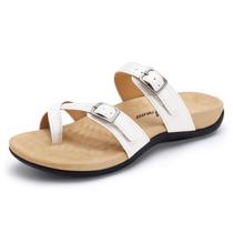 Sandálias Athlefit Orthopaedic para mulheres Arch Support White 10