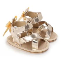 Sandálias Casuais De Verão Com Tema Dourado, Confortáveis E Antiderrapantes Para Bebês Meninas