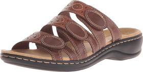 Sandálias Clarks Leisa Cacti femininas marrons multicoloridas tamanho 11