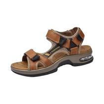 Sandálias De Couro Genuíno Masculinas Para O Verão, Confortáveis, Estilo Gladiador, Tamanhos 38-46 Sandálias De Couro Genuíno Masculinas Para O Verão, Confortáveis, Estilo Gladiador, Tamanhos 38-46