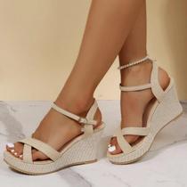 Sandálias De Plataforma Impermeáveis De Tamanho Grande Para Mulheres, Moda De Verão, Sapatos Romanos