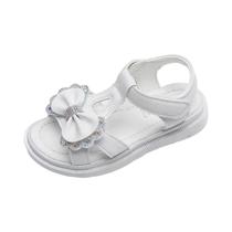 Sandálias De Princesa Para Meninas Com Solas Macias, Formato De Laço E Diamantes De Água, Calçados