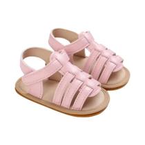 Sandálias De PU Respiráveis para Bebês De 0 a 18 Meses, Sola Macia Antiderrapante, Sapatos Para