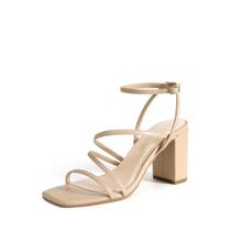 Sandálias de salto DREAM PAIRS Indie Strappy Block Heel Nude 8 Sandálias de salto DREAM PAIRS Indie Strappy Block Heel Nude 8