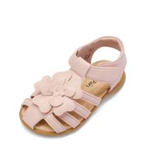 Sandálias de Verão Fechadas com Flores para Meninas Tamanho 5