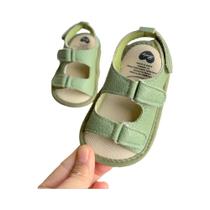 Sandálias De Verão Para Bebês, Meninos E Meninas, Sola De Borracha Macia, Sapatos Externos Com Ponta