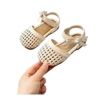 Sandálias De Verão Para Meninas Bebês, Tecidas, Estilo Princesa, Sola Macia, Antiderrapante,