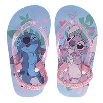 Sandálias Disney Girls Stitch and Angel Blue Tamanho 11-12
