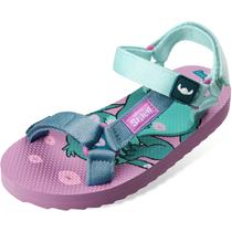 Sandálias Disney Stitch Girls lilás/azul tamanho 10.5-4 EUA Sandálias Disney Stitch Girls lilás/azul tamanho 10.5-4 EUA