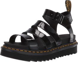 Sandálias Dr. Martens Blaire Fisherman Black Patent Lamper