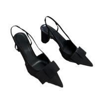 Sandálias Elegantes Com Laço Borboleta Para Mulheres, Sapatos De Salto Alto Com Bico Fino, Moda Sandálias Elegantes Com Laço Borboleta Para Mulheres, Sapatos De Salto Alto Com Bico Fino, Moda