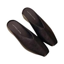 Sandálias Femininas De Verão Com Bico Quadrado E Sola Plana, Estilo Mule, Para Uso Externo Na Sandálias Femininas De Verão Com Bico Quadrado E Sola Plana, Estilo Mule, Para Uso Externo Na