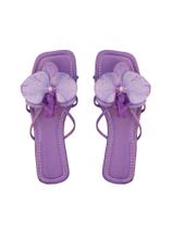 Sandálias femininas GORGLITTER Flower Flat Beach Purple Tamanho 39 Sandálias femininas GORGLITTER Flower Flat Beach Purple Tamanho 39