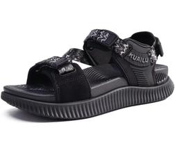 Sandálias Femininas KuaiLu com Suporte de Arco - Tamanho 8 - Cor Preta