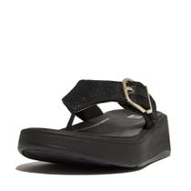 Sandálias FitFlop F-Mode Buckle Shimmerlux Flatform Toe-Post Sandálias FitFlop F-Mode Buckle Shimmerlux Flatform Toe-Post
