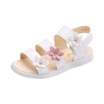 Sandálias Gladiadoras Florais Para Meninas, Calçados De Praia Macios E Fofos Para Crianças, Moda De Sandálias Gladiadoras Florais Para Meninas, Calçados De Praia Macios E Fofos Para Crianças, Moda De