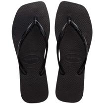 Sandálias Havaianas Slim Square Preto 39/40 Sandálias Havaianas Slim Square Preto 39/40