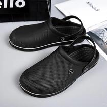 Sandálias Masculinas Impermeáveis perfuradas Em EVA, Chinelos, Sapatos De Enfermeira, 2 Pares