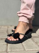 Sandálias papete Com Lacinho rasteirinha feminina moda - Spacemanshoes