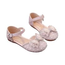 Sandálias Planas De Pérola Para Meninas Primavera Verão Calçados Para Vestidos Infantis