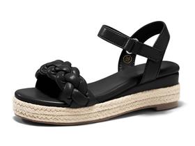 Sandálias plataforma Coutgo Girls Alpargata Braid Black Tamanho 12 Sandálias plataforma Coutgo Girls Alpargata Braid Black Tamanho 12